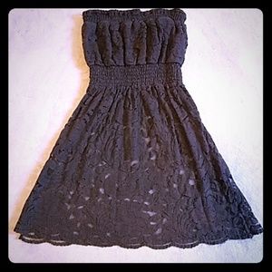 Grey lace dress